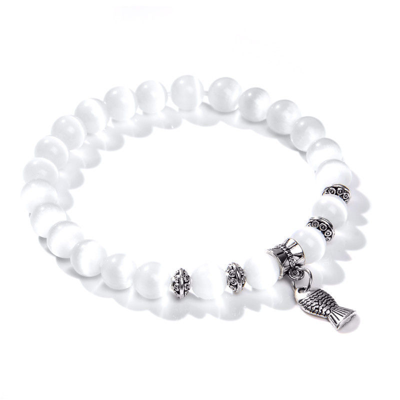 Thumbnail: Lover White Beads Bracelet:tm: