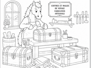Croquis 31 : "Colorie les vieux métiers..."