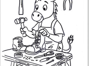 Croquis 147 : "Colorie les vieux métiers..."