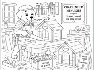 Croquis 77 : "Colorie les vieux métiers..."