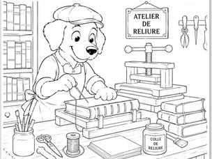 Croquis 141 : "Colorie les vieux métiers..."