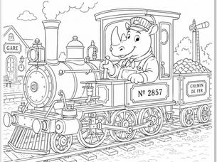 Croquis 97 : "Colorie les vieux métiers..."