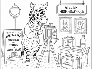 Croquis 133 : "Colorie les vieux métiers..."