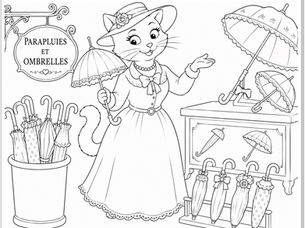Croquis 57 : "Colorie les vieux métiers..."