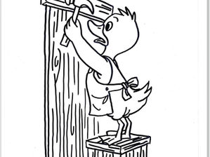 Croquis 179 : "Colorie les vieux métiers..."