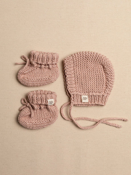Thumbnail: Bonnet & Booties Set Boho