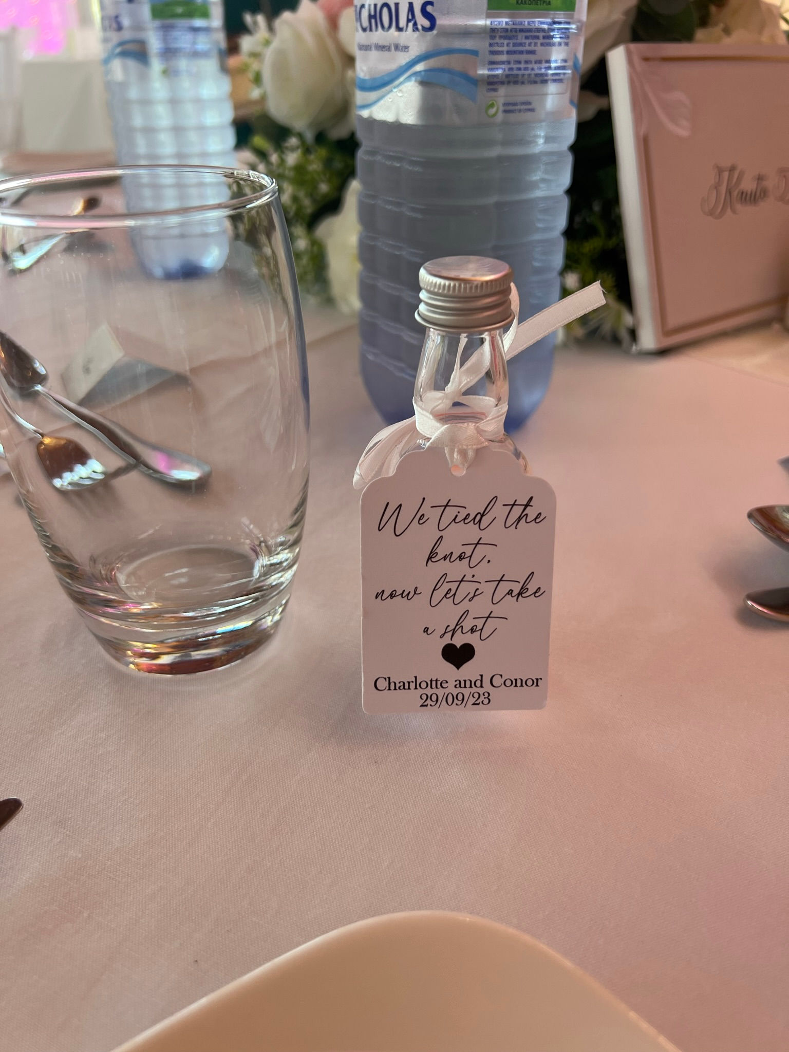 PE40 - Personalised Shot Bottle Favours