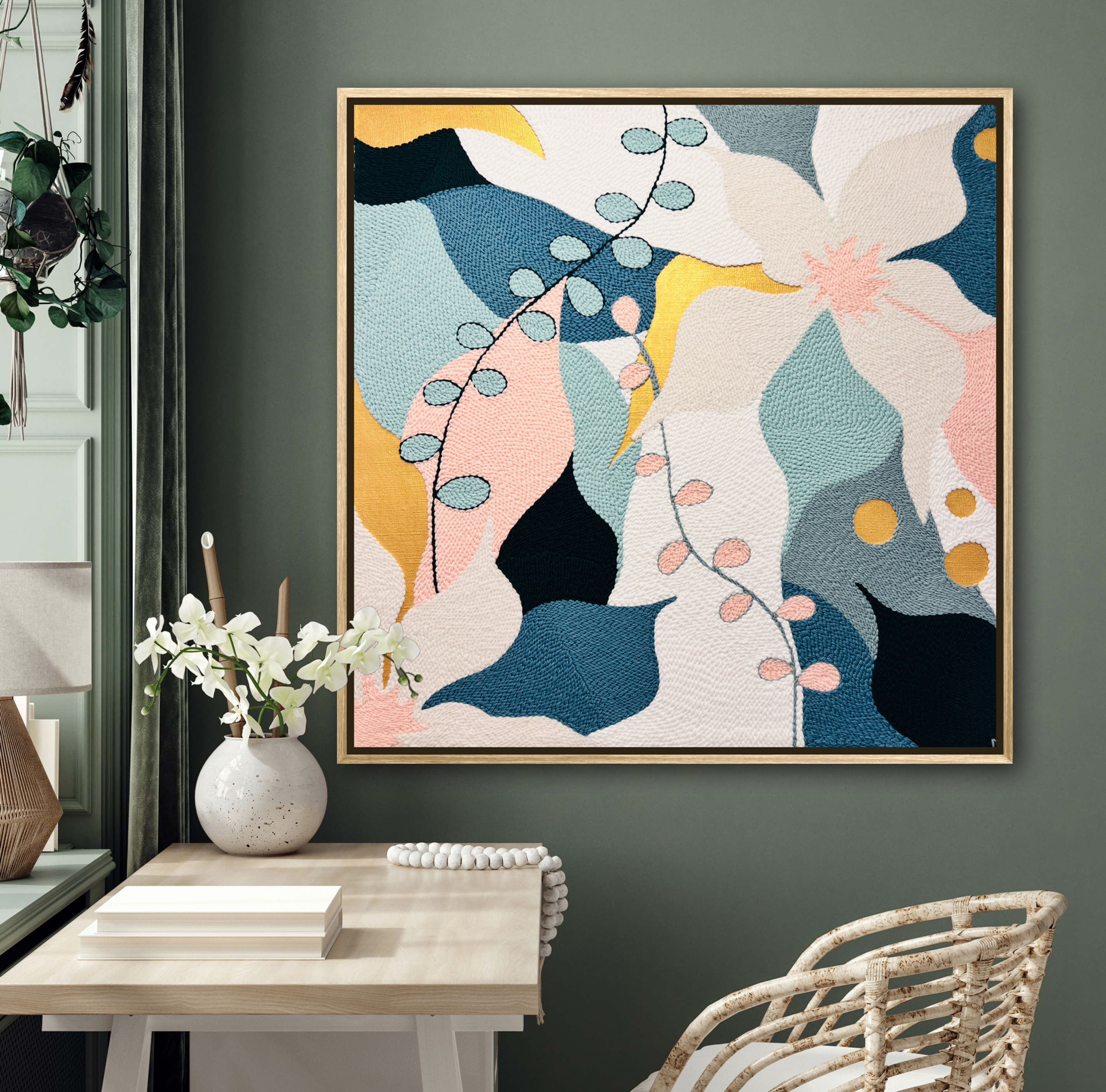 Monica Henry 37”x 37” Fiber Art