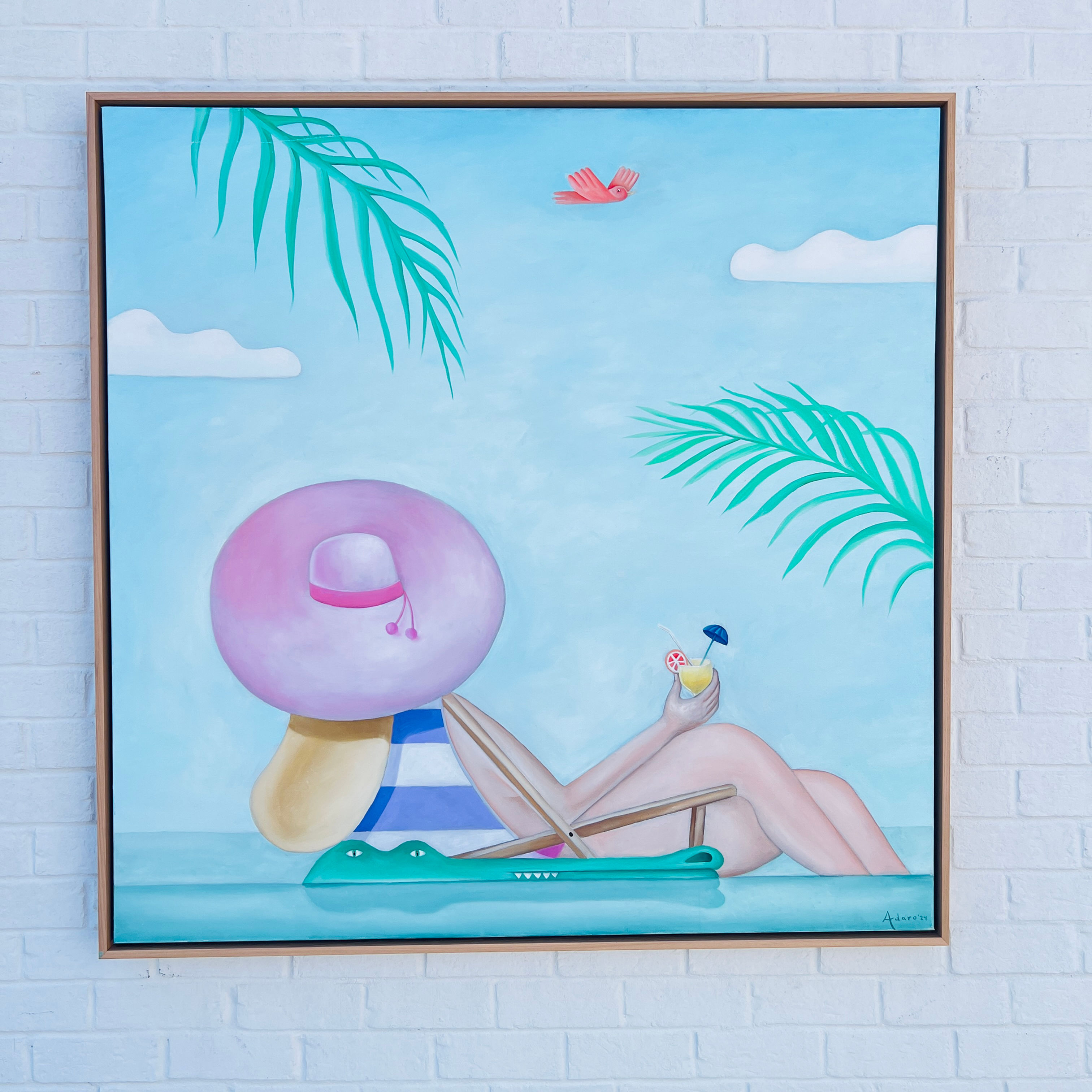 Pausa de hydratacion” 48”x48” 