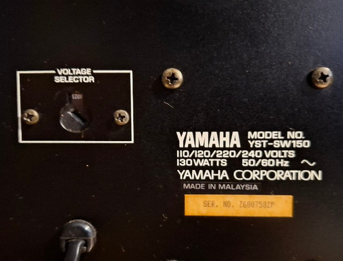 SUBWOOFER YAMAHA YST SW150 120w 2x8