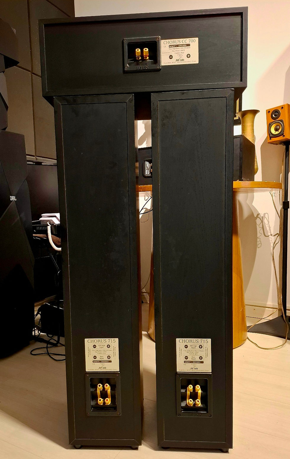 Miniatura: CAIXAS TORRE 3.0 TRIO Hi-end FOCAL CHORUS 715 +CC700 125w 8ohms 91.5dB 49Hz