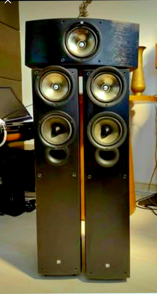 Caixas 3.0 torre e central KEF IQ5 IQ2c 130w 8ohms 3way 43Hz 8ohms 88dB — KEF