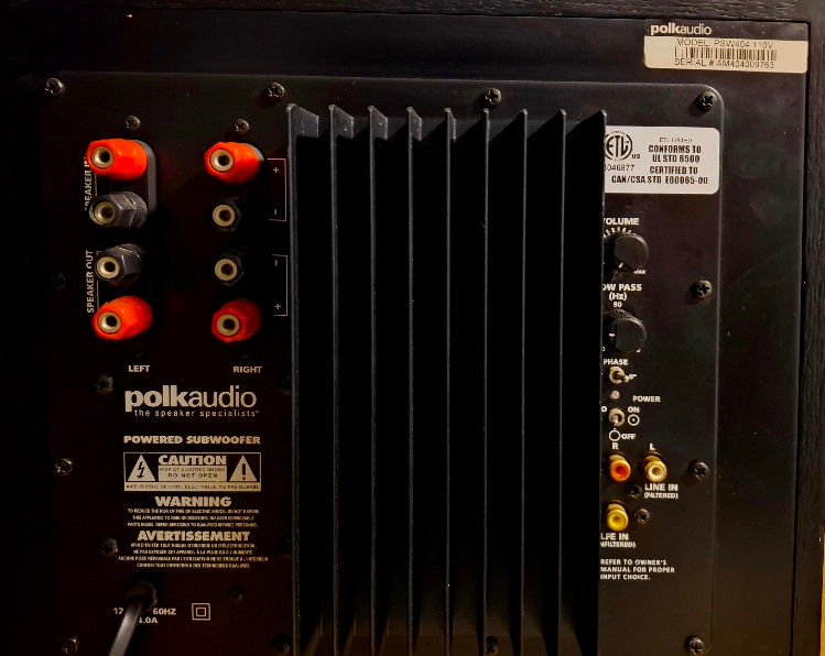 Miniatura: SUBWOOFER POLK 10" PSW 404 200 A 400W 32Hz