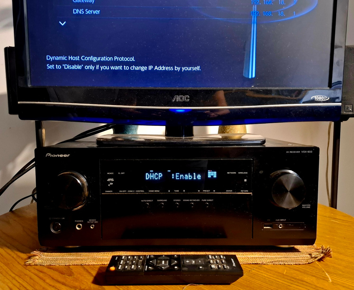NETWORK RECEIVER PIONEER VSX933 135W/CH BT WI-FI 4 a 16 ohms DTS-X ATMOS PHONO A — Pioneer