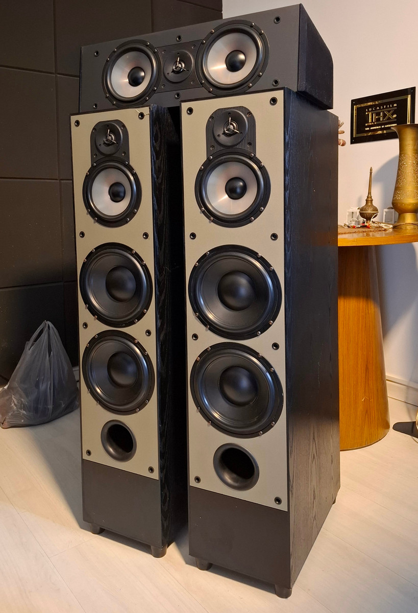 CAIXAS TORRE 3.0 TRIO PARADIGM MONITOR 90P + CC370 175 a 525w SUBATIVO 2x 8" 91 — Paradigm
