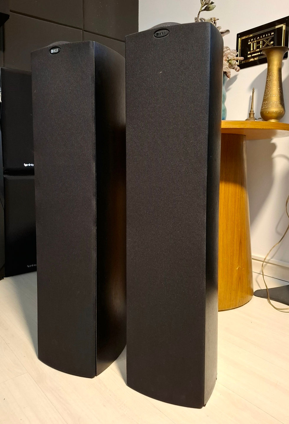 Miniatura: CAIXAS TORRE KEF IQ90 200W 91dB 8ohms 33Hz 3way 6.5"