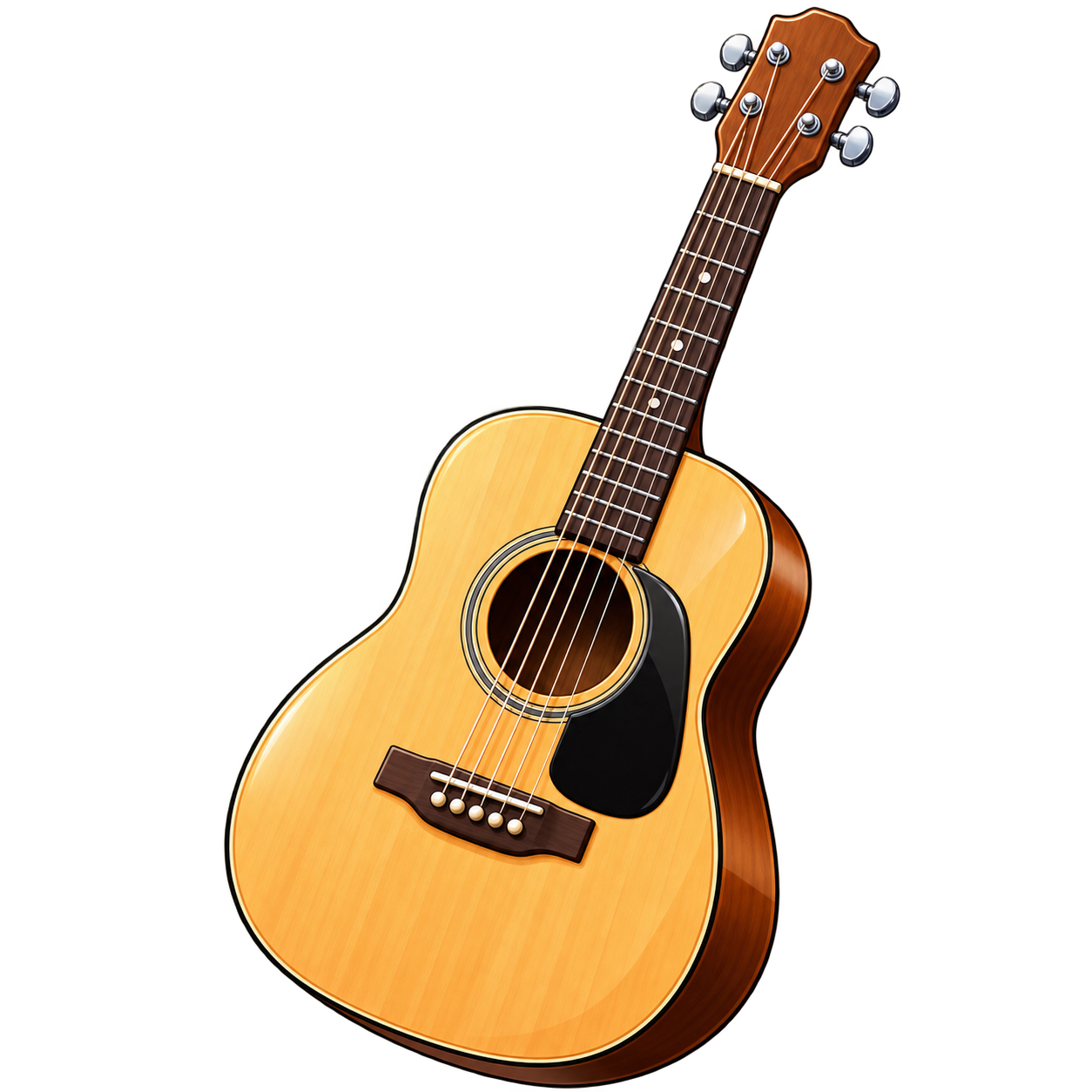 Acoustic guitar illustration
