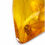 Thumbnail: Polished yellow Baltic amber stone with ant inclusions