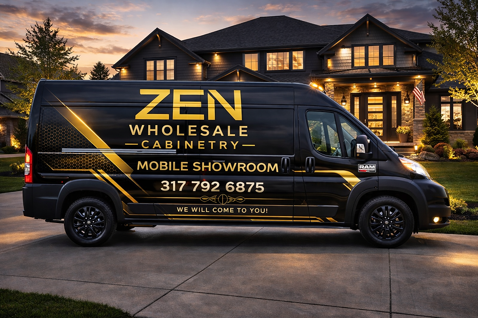 ZEN Wholesale Cabinetry Cargo Van Mobile Showroom