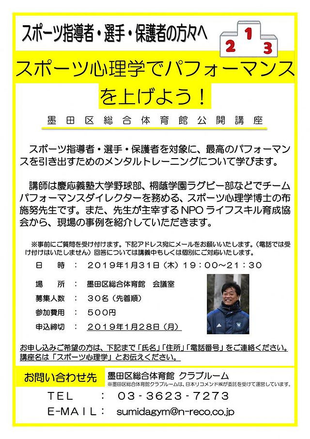 スポーツ心理学でパフォーマンスを上げよう！