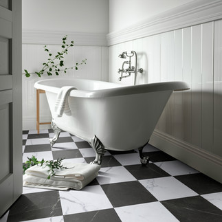 cottage LVT bathroom flooring in Essex home