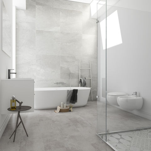 Hamilton Carpets - LVT Flooring - Brampton Chase - Stones Dorset STN04a - Bathroom