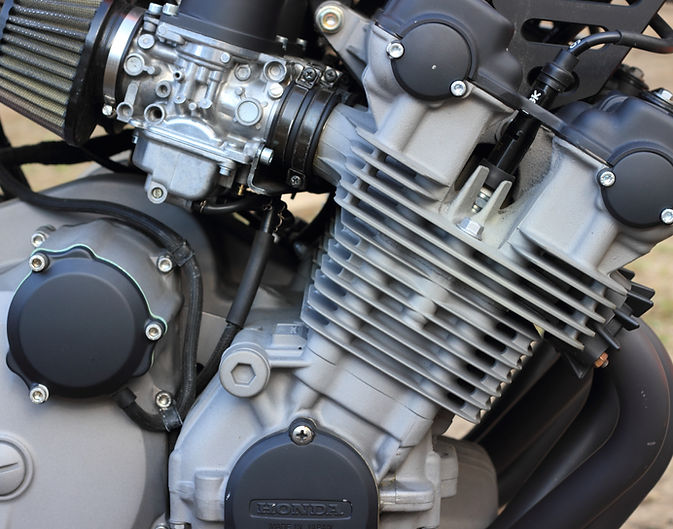 Motorcycle Engine Close-Up