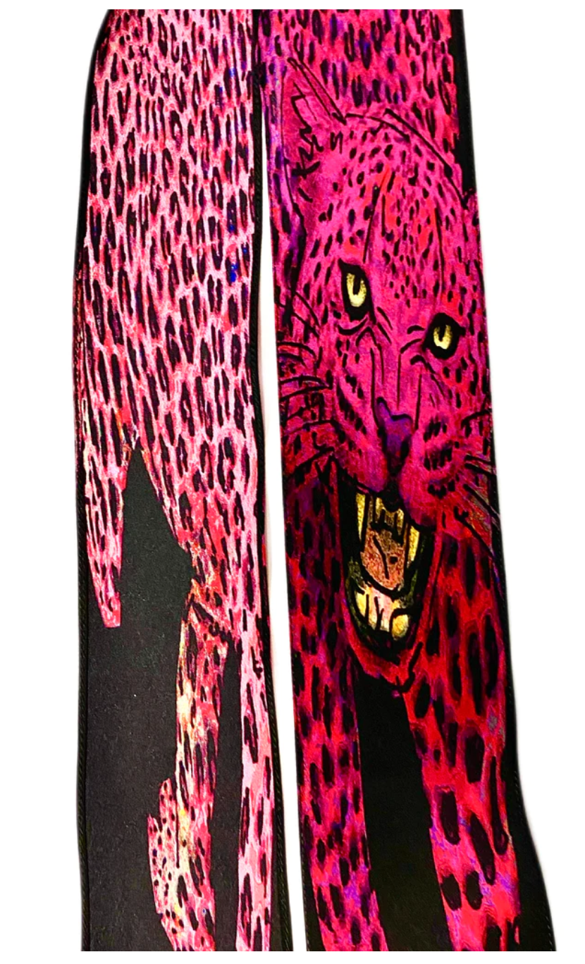 Thumbnail: Pink Leo Prowl Super Skinny Scarf