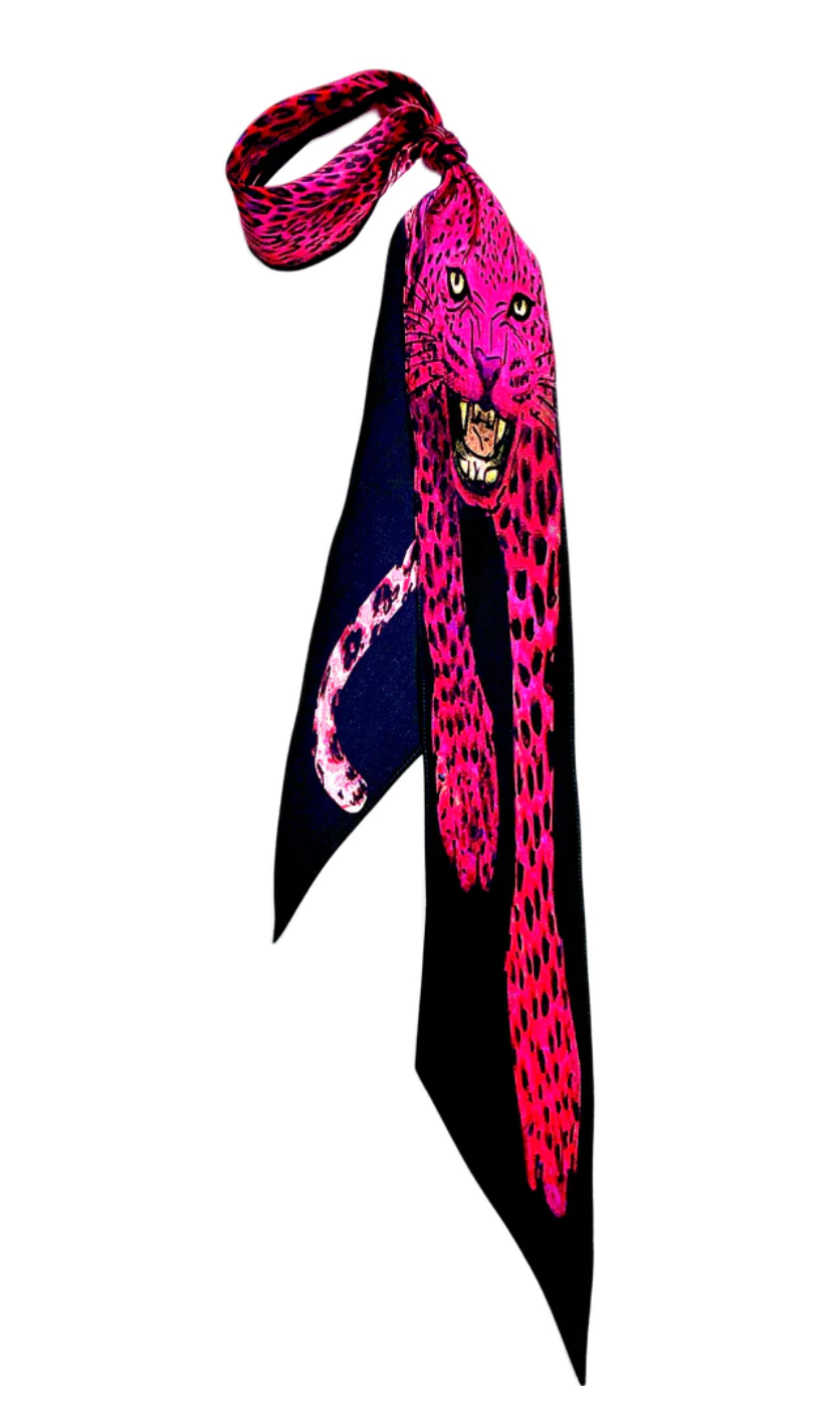 Thumbnail: Pink Leo Prowl Super Skinny Scarf