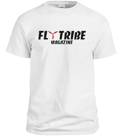 Fly Tribe Magazine Logo T-Shirt - White | Fly Tribe Magazine