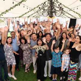 Celebrating 50th Wedding Anniversary with Family & Friends