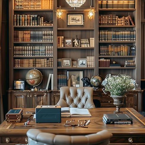 mlnessx_a_table_in_a_study_room_european_style_book_shelf_behin_fef241bb-b8d6-45dc-9495-67