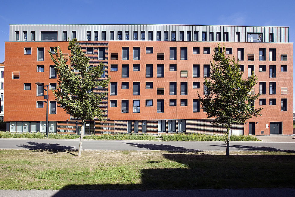 Vue sur la résidence étudiante Estudines, une option pour se loger à Valenciennes 