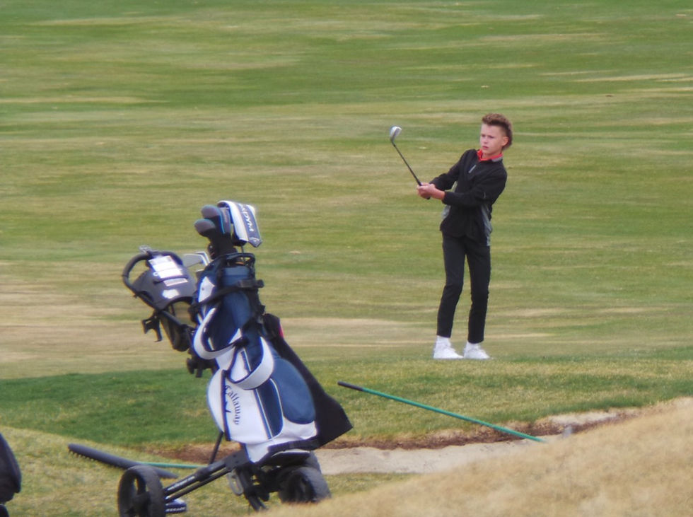Brock Perry Chipping One Close!