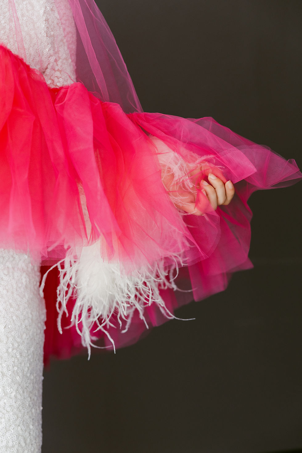 Thumbnail: Pink Passion Drop Veil - Frances Anne Veils