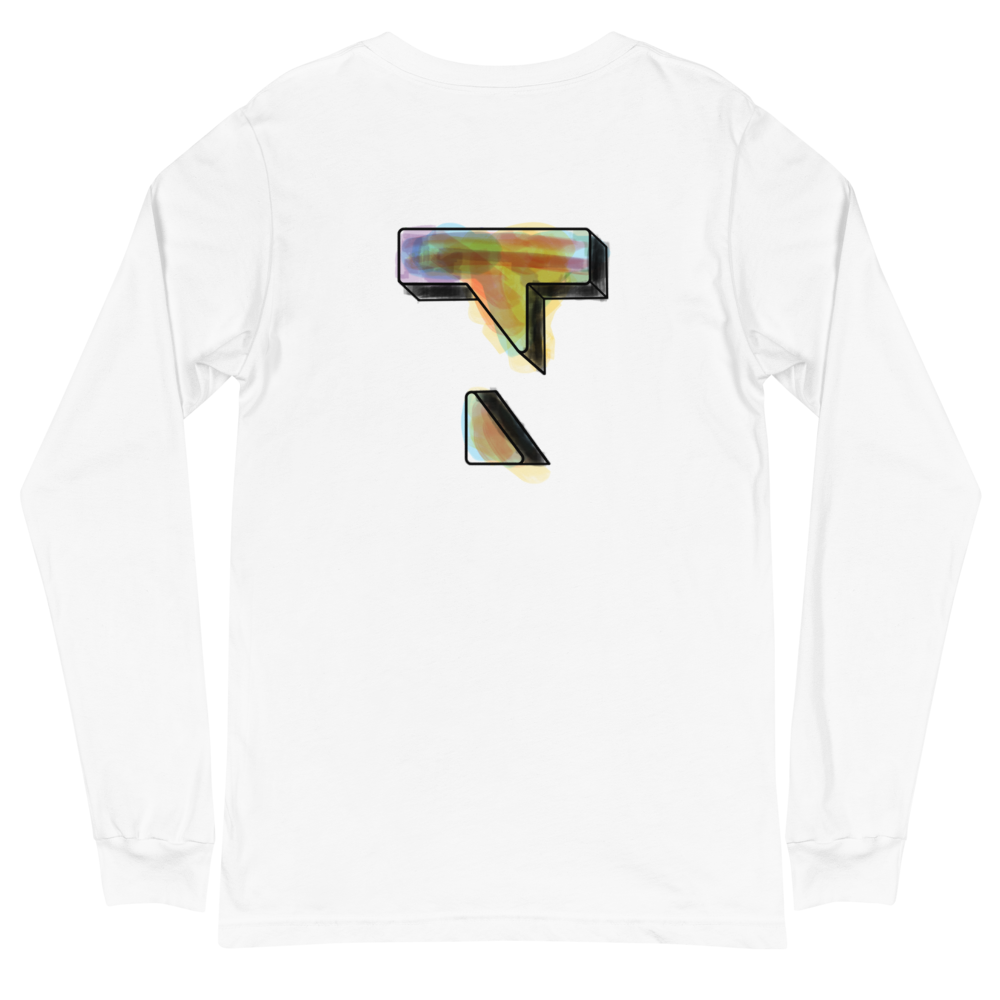 3D Painting Multicolor Long Sleeve Tee