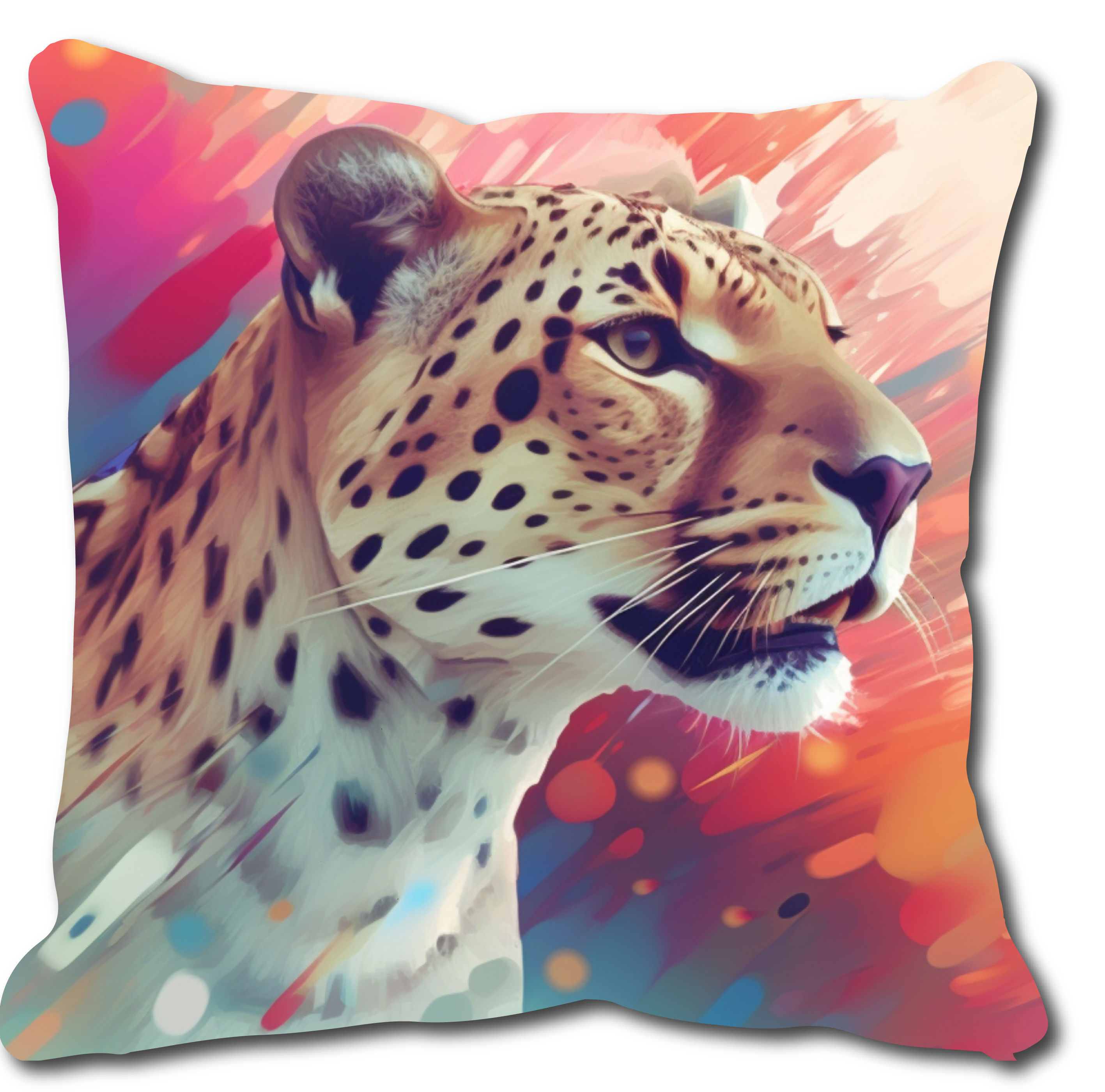 Colourful Cheetah Scatter Cushion