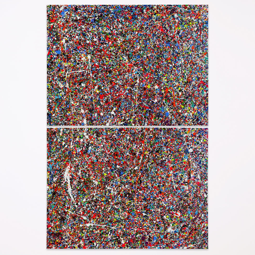 Thumbnail: Vibrant Confetti - Diptych No. 2