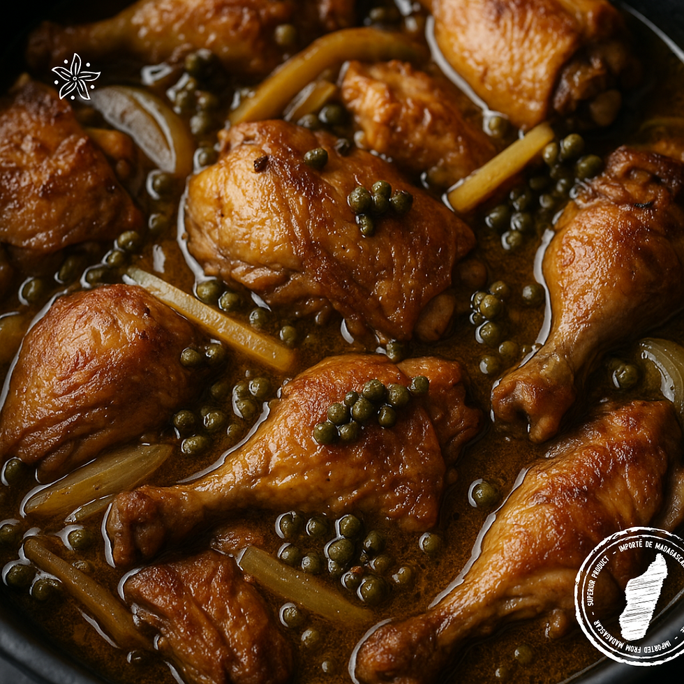 Malagasy recipe: gana ritra with green pepper from Madagascar