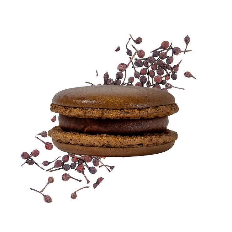 Macarons au Chocolat et voatsiperifery