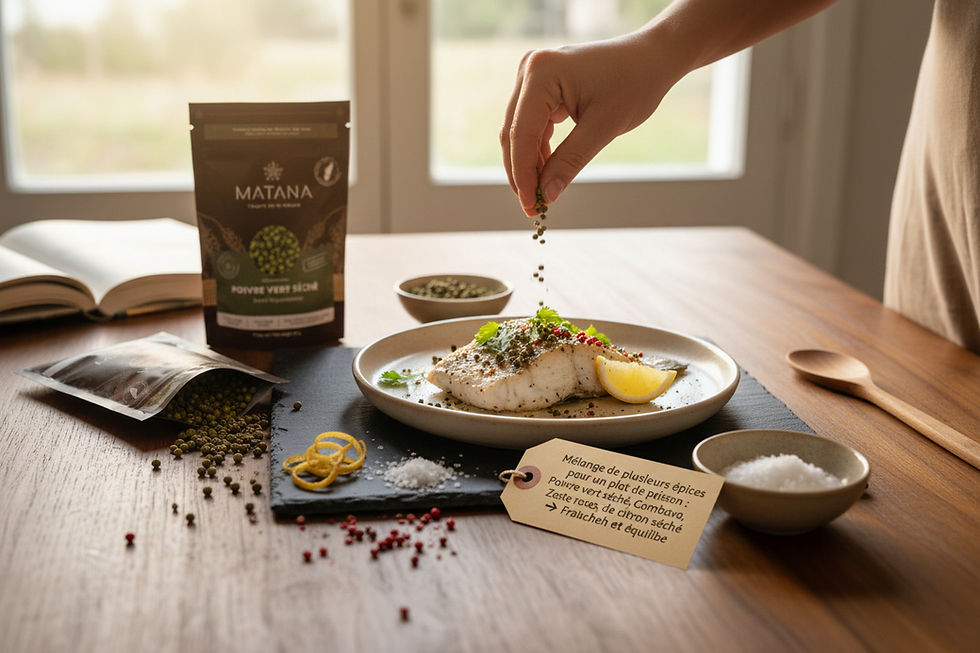 Épices naturelles authentiques mélange pour poisson