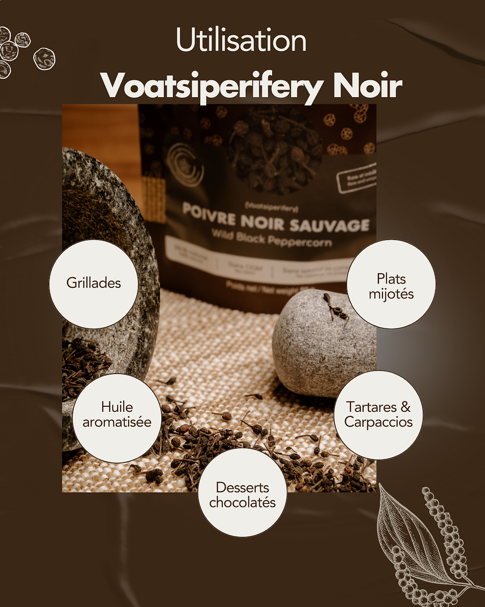 Voatsiperifery poivre noir sauvage de Madagascar - Comment utiliser le voatsiperifery?