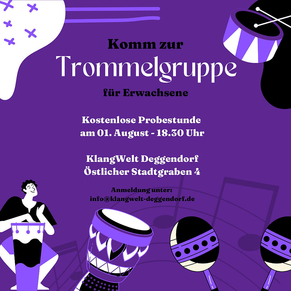 Kostenlose Trommelstunde für Erwachsene