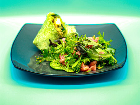 Fresh salad lunch at Abby's Juice Bar in Greenacres FL