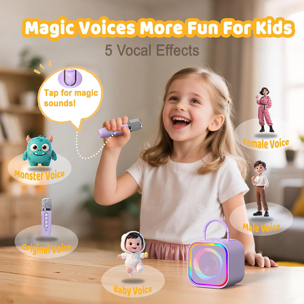 Thumbnail: MelodyBox Duo Mini Karaoke Speaker with Built-in Mic Storage