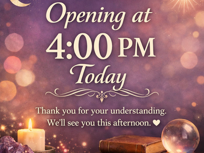 Opening at 4pm today