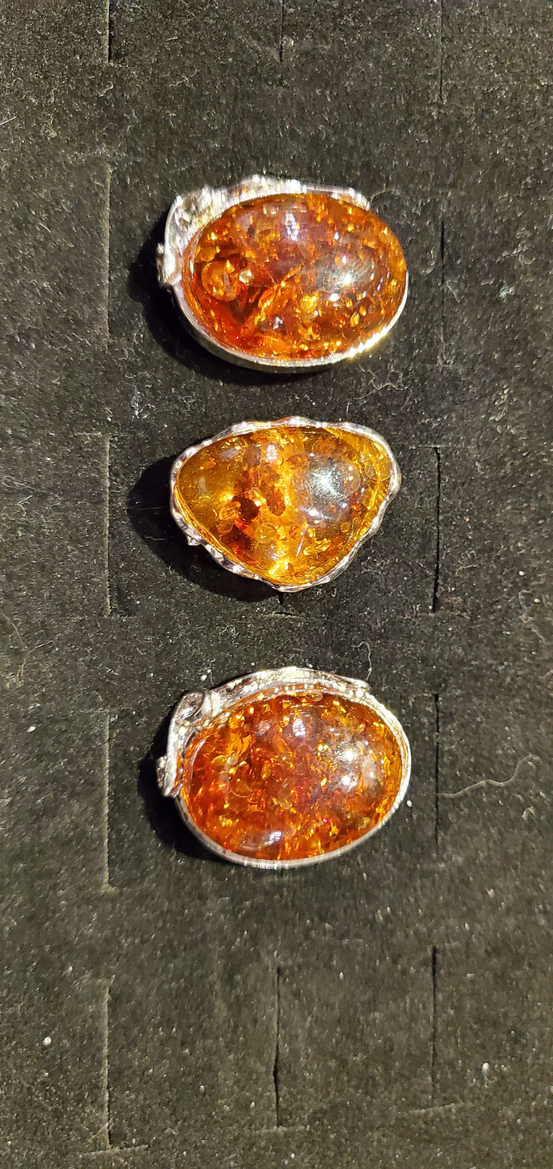 Blessed Faux Amber rings 