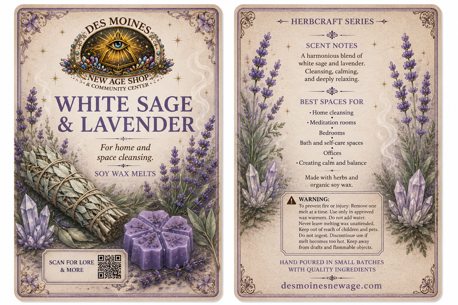 White Sage & Lavender Herbcraft Wax Melts