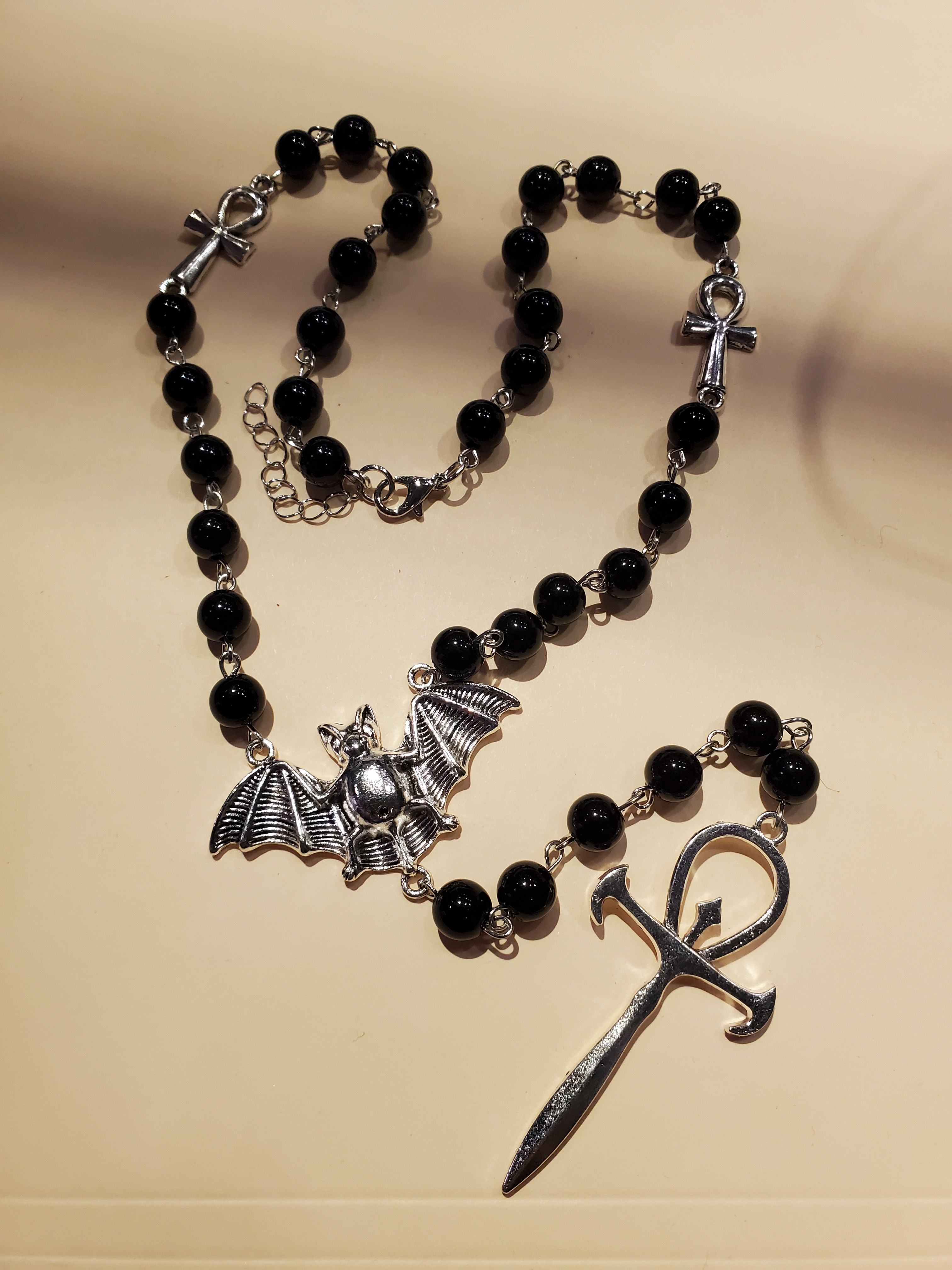 Ankh prayer beads