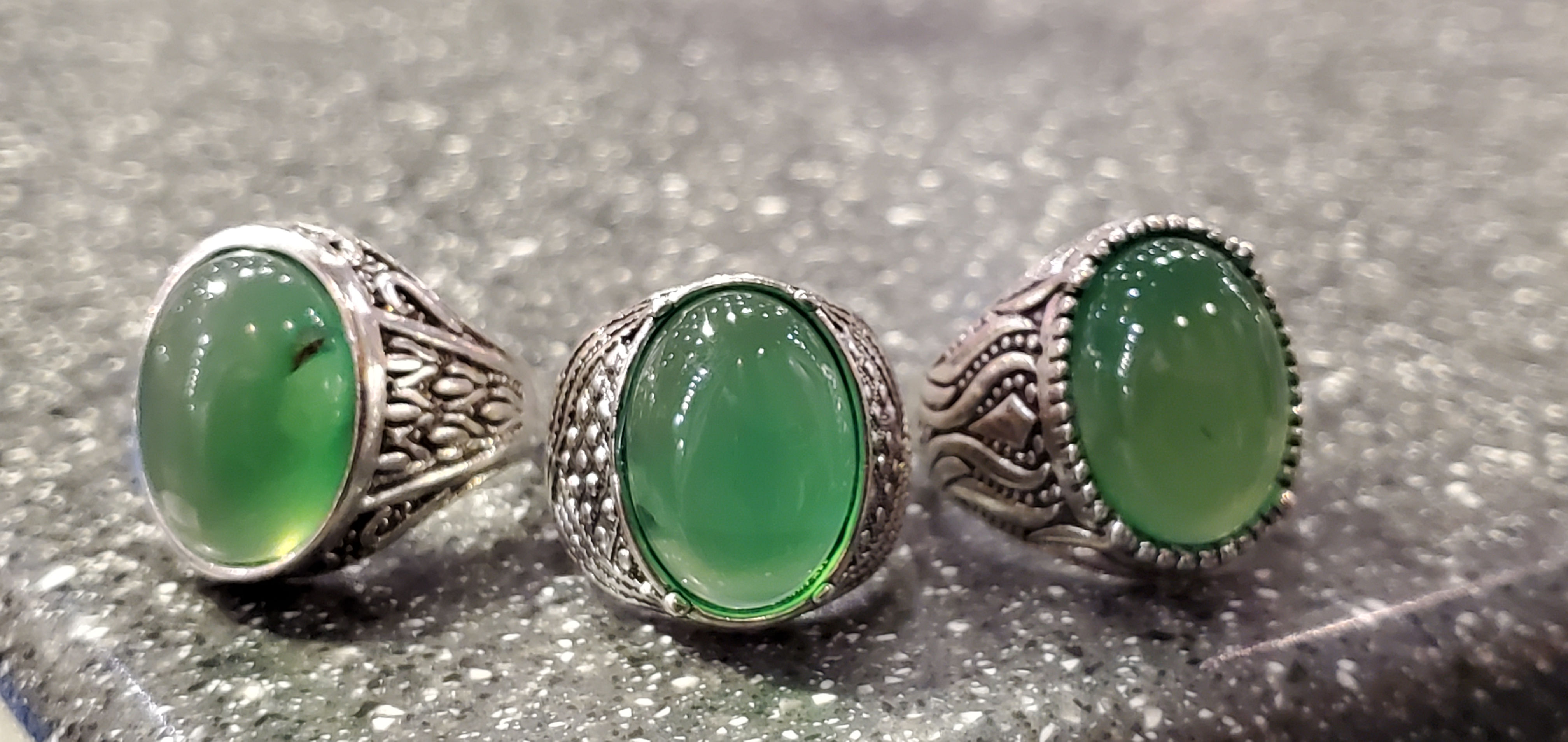 Green Agate ring for Wealth Attraction